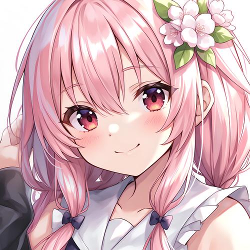 动漫头像女生可爱萌粉卡通