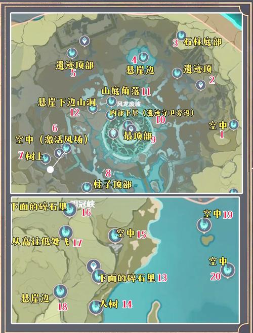 原神风神瞳位置大全